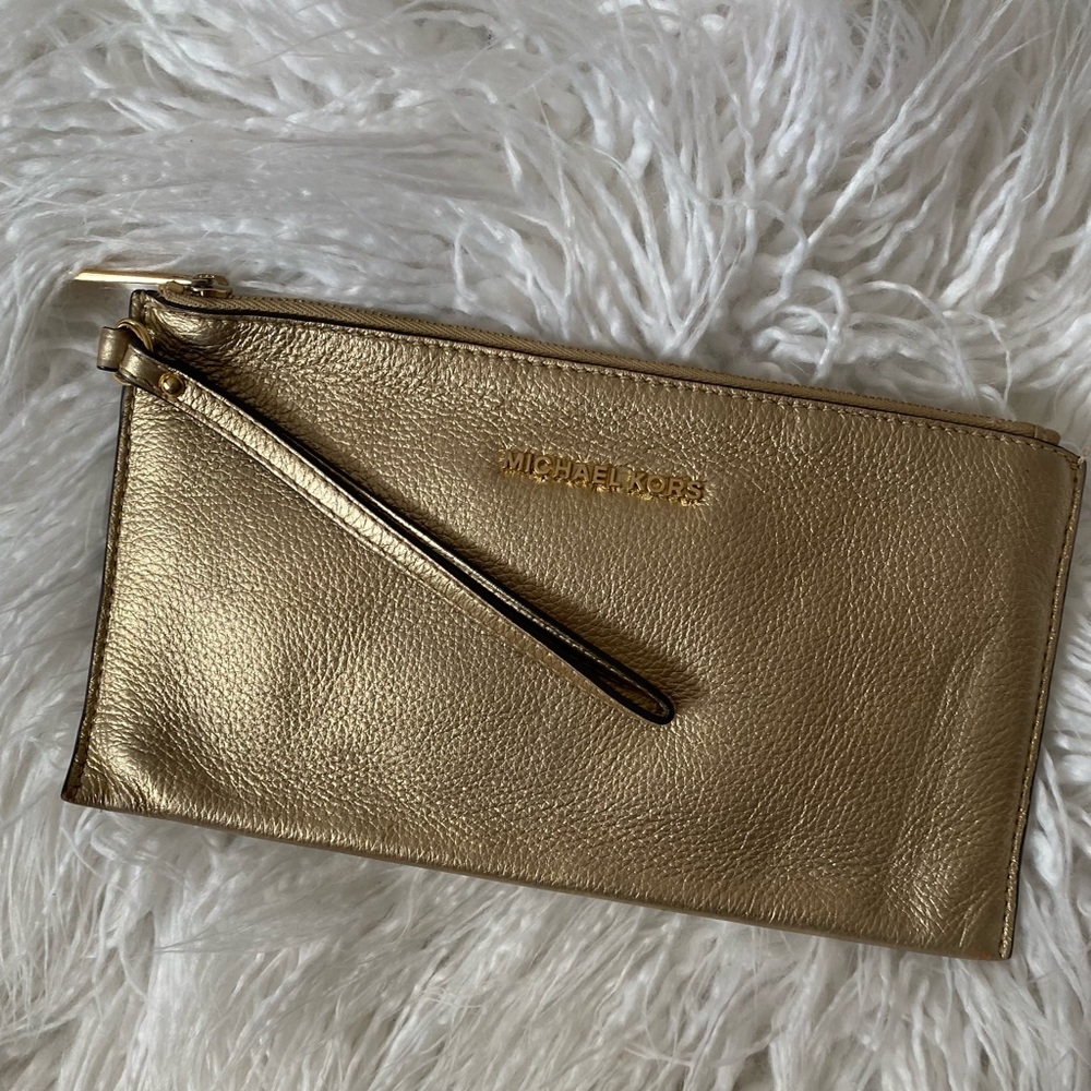 Michael Kors Gold Wristlet